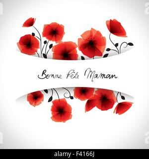 Le français 'happy mother's day' Illustration de Vecteur