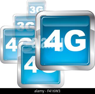 Symbole de la 4G Illustration de Vecteur