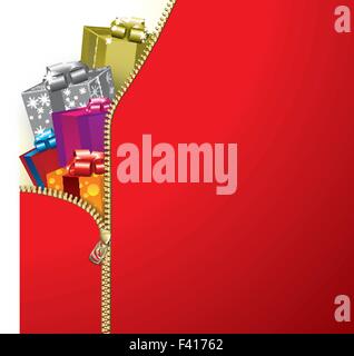 Zip de Noël Illustration de Vecteur