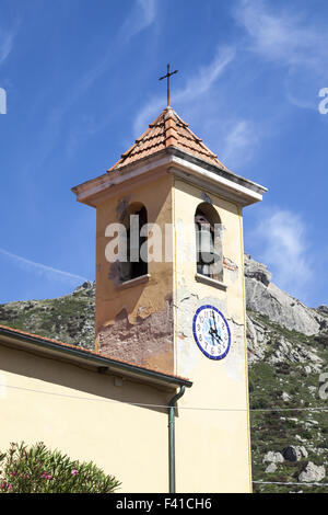 Église de Chiessi, l'île d'Elbe, Toscane, Italie Banque D'Images