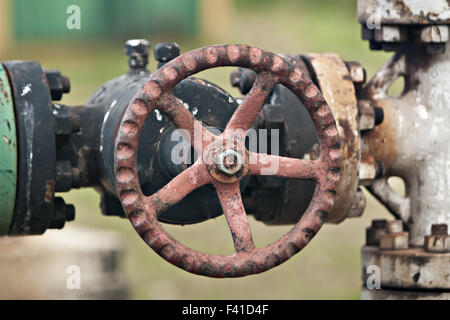 vanne de pipeline Banque D'Images