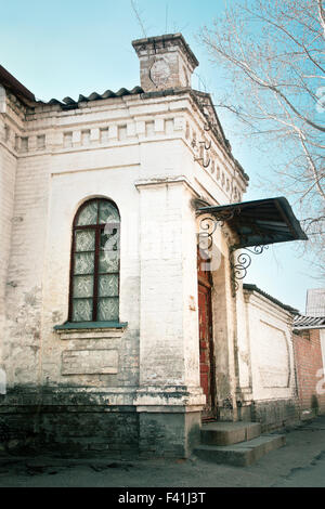 Le porche d'une maison ancienne Banque D'Images