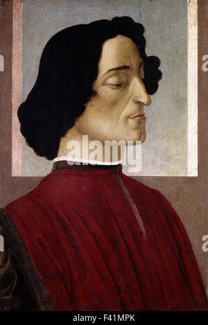 Sandro Botticelli - Portrait de Julien de Médicis Banque D'Images