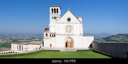 Basilique de San Francesco, UNESCO World Heritage site, assise, Province de Pérouse, Ombrie, Italie Banque D'Images