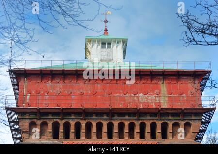 Victorian Water Tower Top Banque D'Images