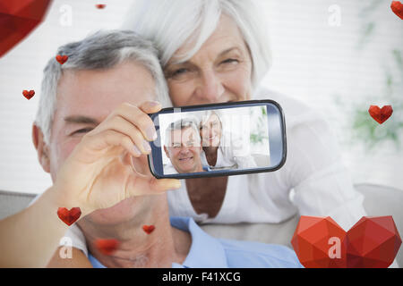 Image composite de la saint valentin couple Banque D'Images