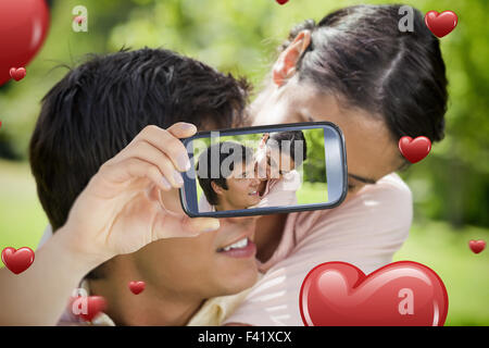 Image composite de la saint valentin couple Banque D'Images