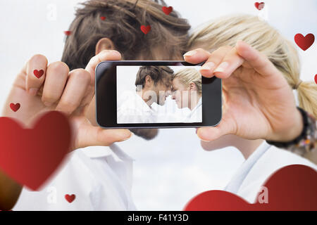 Image composite de la saint valentin couple Banque D'Images