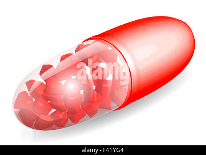 Comprimés en capsule Banque D'Images