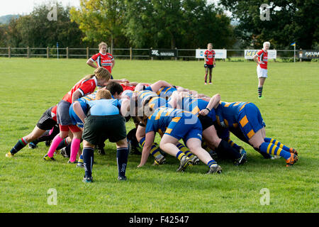 Women's Rugby Union au niveau des clubs, Leamington Spa, Royaume-Uni Banque D'Images