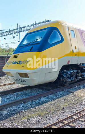 Train InterCity APT à Crewe Heritage Railway centre Banque D'Images