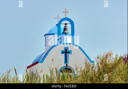 Beffroi chapelle orthodoxe de l'île de Kos en Grèce Banque D'Images