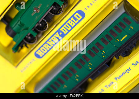 Train à queue de locomotive traditionnel 0 6 0 Hornby Dublo à vendre à Montrose Auctions Scotland UK Banque D'Images