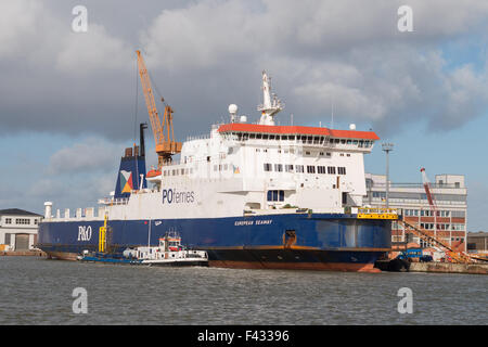 La Voie maritime européenne Ferry Banque D'Images