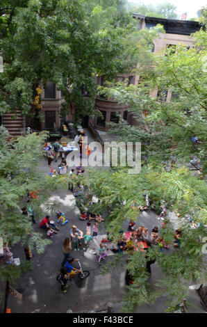 Block Party à Park Slope brooklyn new york Banque D'Images