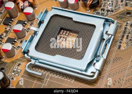 Collection électronique - CPU socket vide Banque D'Images