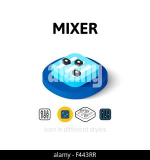 L'icône de mixer dans un style différent Illustration de Vecteur