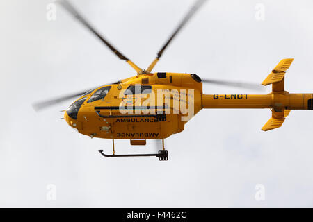 Hélicoptère air ambulance Banque D'Images
