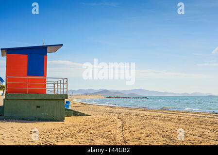 Lifeguard maison sur la plage Banque D'Images