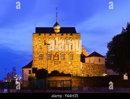 Ancienne forteresse dans Bergen Norvège Banque D'Images