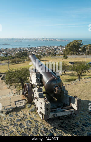 Montevideo, vu de sa forteresse hill Banque D'Images