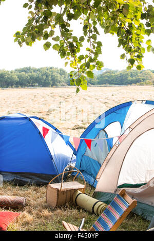 Camping à vide music festival Banque D'Images