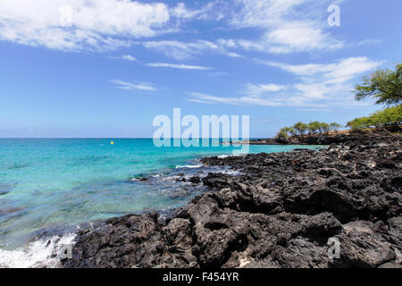 Monde Hapuna Beach, Kohala Coast, Hawai'i, USA Banque D'Images