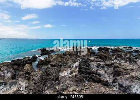 Monde Hapuna Beach, Kohala Coast, Hawai'i, USA Banque D'Images