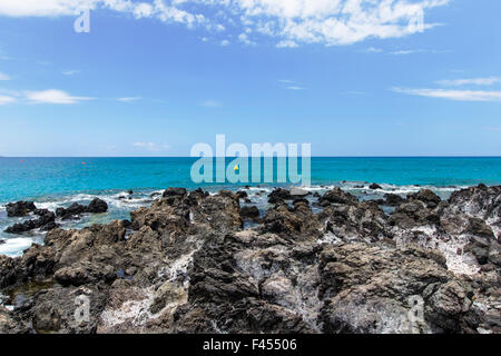 Monde Hapuna Beach, Kohala Coast, Hawai'i, USA Banque D'Images