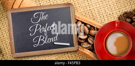 Image composite de la tasse de café Banque D'Images