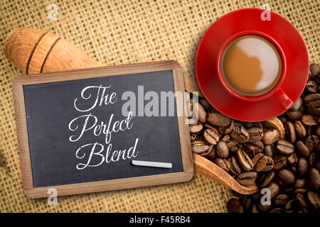 Image composite de la tasse de café Banque D'Images