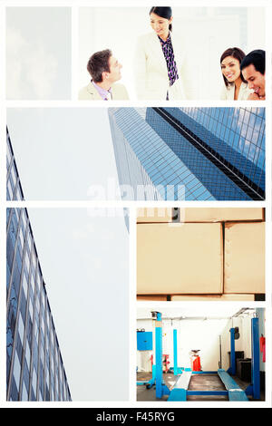 Image composite de stations de travail vide Banque D'Images