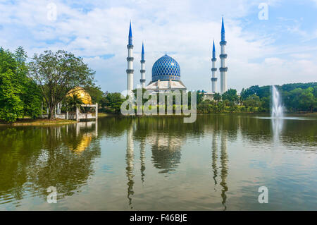 Masjid Sultan Salahuddin Abdul Aziz Shah, sur la "Mosquée bleue" Banque D'Images