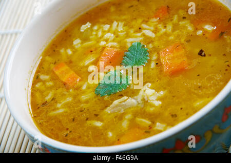 Soupe Mulligatawny - Anglais après un Indien destinat. Banque D'Images