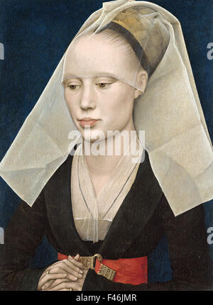 Rogier van der Weyden - Portrait de femme Banque D'Images