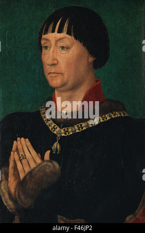 Rogier van der Weyden - Portrait de Jean I , Duc de Clèves Banque D'Images