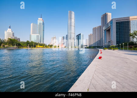 Les bâtiments modernes à Tianjin Banque D'Images