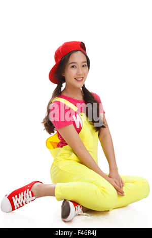 Portrait of happy young woman Banque D'Images