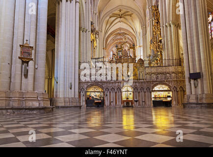 Intérieur de Cathédrale de Toledo Espagne Banque D'Images