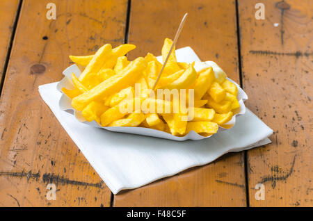 Pommes frites, patatas bravas, Banque D'Images