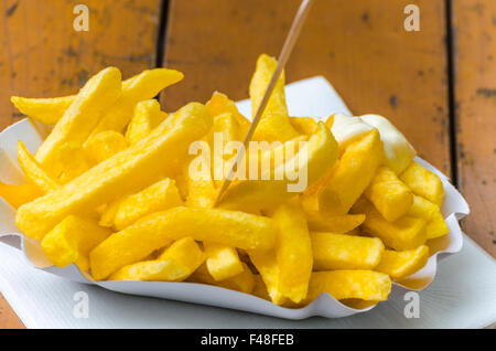 Les frites, Pommes frites, patatas bravas, Banque D'Images