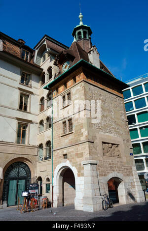 Molard Tower (Tour du Molard), Genève, Suisse Banque D'Images