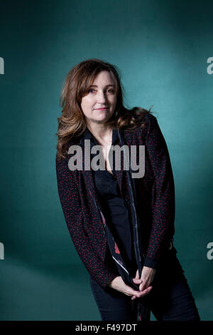 Viviane Katrina Louise 'Viv' Albertine, le chanteur et auteur-compositeur britannique, mieux connu comme le guitariste du groupe punk anglais les fentes, à l'Edinburgh International Book Festival 2015. Edimbourg, Ecosse. 23 août 2015 Banque D'Images