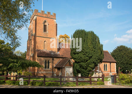 St John the Baptist Church, Church Road, Anseremme, Surrey, Angleterre, Royaume-Uni Banque D'Images