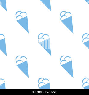 Crème glace motif transparent Banque D'Images