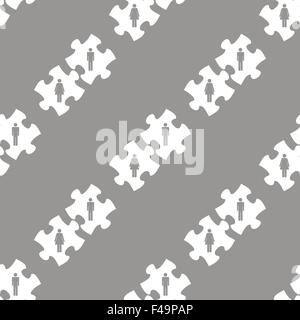 Love puzzle motif transparent Banque D'Images