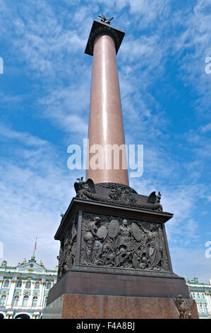 Alexander Colonne de la Place du Palais Banque D'Images