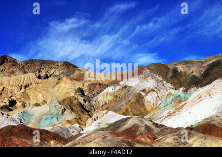 Montagnes de couleur de la vallée de la mort Banque D'Images