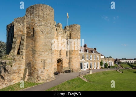 La porterie, Tonbridge Castle, Tonbridge, Kent, Angleterre, Royaume-Uni Banque D'Images