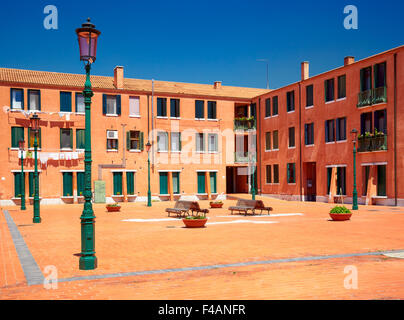 Cour intérieure à Murano, Italie Banque D'Images